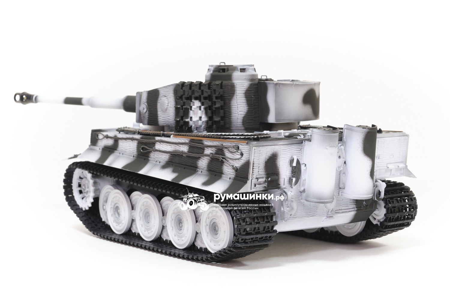 Радиоуправляемый танк Taigen 1/16 Tiger 1 (Германия, поздняя версия) V3  2.4G RTR зимний камуфляж TG3818-BS3.0 Купить с доставкой